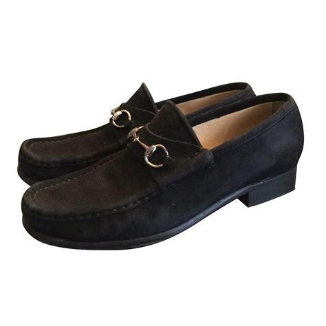 all black gucci loafers|gucci suede loafers women's.